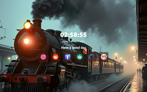 Steam Train at the Station  from Chrome web store to be run with OffiDocs Chromium online