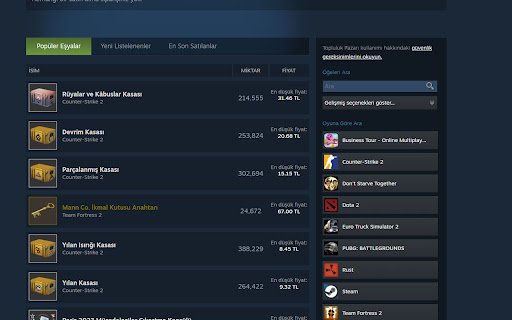 Steam TRY  from Chrome web store to be run with OffiDocs Chromium online