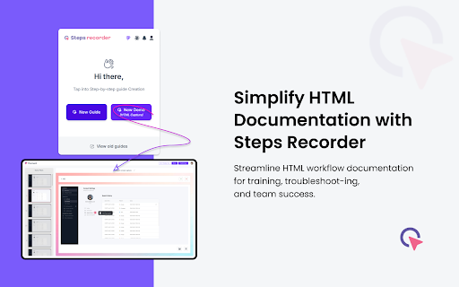 Steps Recorder by Flonnect  from Chrome web store to be run with OffiDocs Chromium online