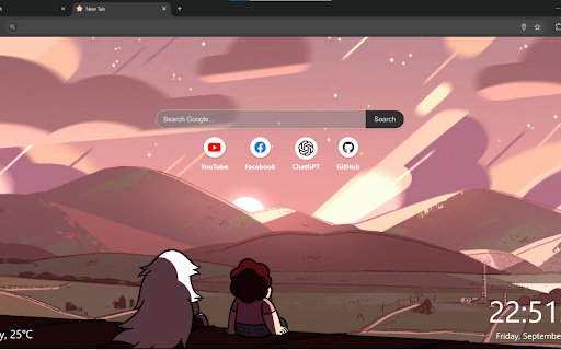 Steven Universe Sunset Scenery  from Chrome web store to be run with OffiDocs Chromium online