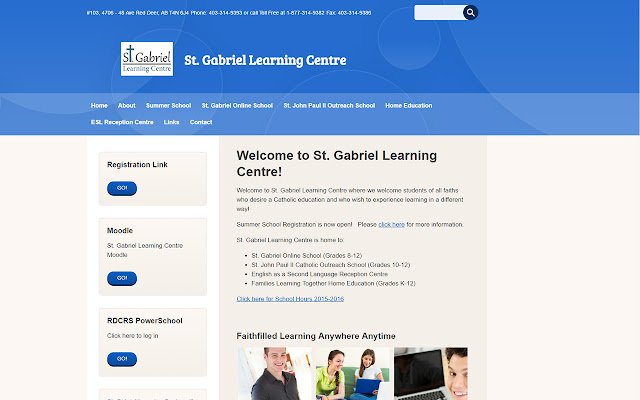 St. Gabriel Online School van de Chrome-webwinkel wordt uitgevoerd met OffiDocs Chromium online