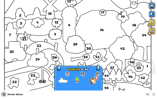 Sticker Album Game Collect and Place Adorable Stickers!  from Chrome web store to be run with OffiDocs Chromium online