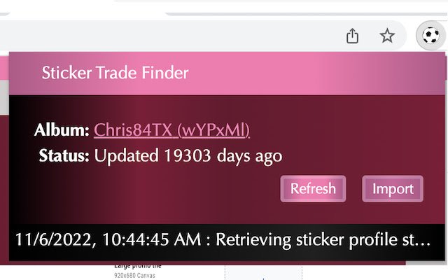 Sticker Trade Helper Extension  from Chrome web store to be run with OffiDocs Chromium online