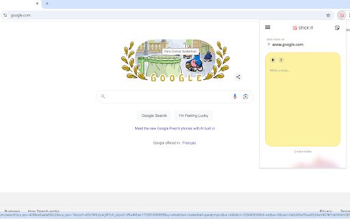 StickIt  from Chrome web store to be run with OffiDocs Chromium online