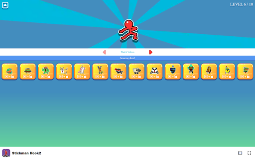 Stickman Hook2 Game in Browser Free  Offline available  from Chrome web store to be run with OffiDocs Chromium online