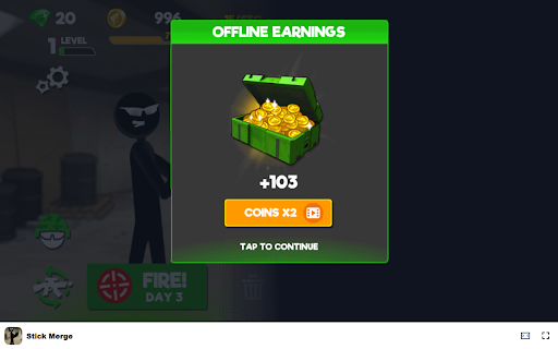 Stick Merge Game Upgrade Weapons and Conquer Challenging Levels!  from Chrome web store to be run with OffiDocs Chromium online