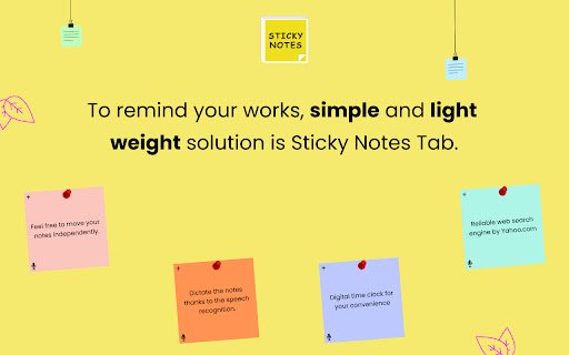 Sticky Notes Extension  from Chrome web store to be run with OffiDocs Chromium online