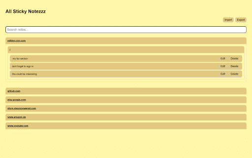 Sticky Notezzz  from Chrome web store to be run with OffiDocs Chromium online