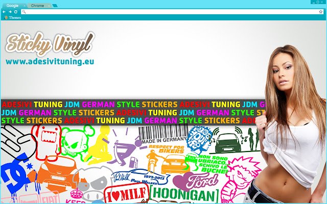 Sticky Vinyl 16:9 Adesivi Tuning JDM  from Chrome web store to be run with OffiDocs Chromium online