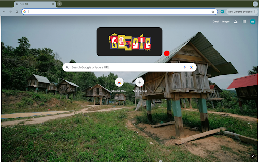 stilt houses and mountains and forests  from Chrome web store to be run with OffiDocs Chromium online