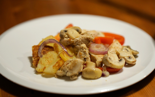 Stir fried mushroom dish  from Chrome web store to be run with OffiDocs Chromium online