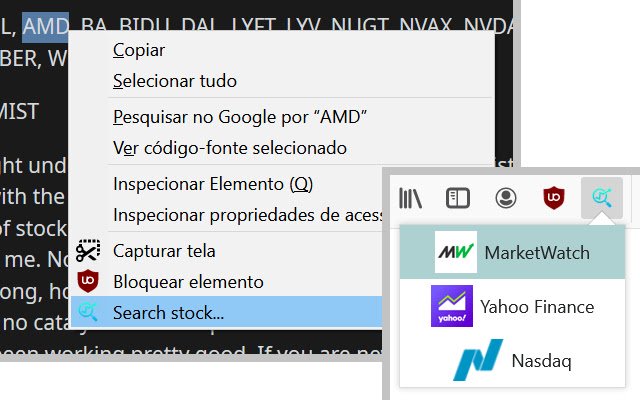 StockFinder من متجر Chrome الإلكتروني ليتم تشغيله باستخدام OffiDocs Chromium عبر الإنترنت