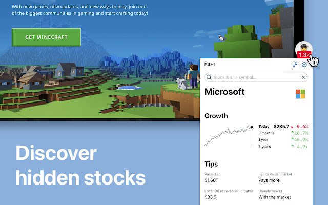 Stock Inspector Discover Companies  ETFs  from Chrome web store to be run with OffiDocs Chromium online