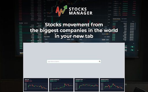 Stocks Manager  from Chrome web store to be run with OffiDocs Chromium online