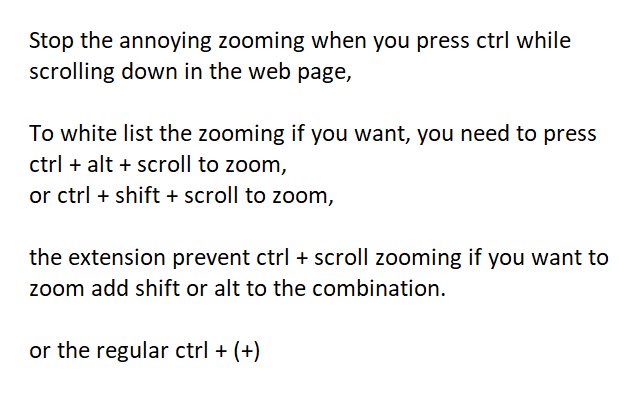 ശല്യപ്പെടുത്തുന്ന ctrl നിർത്തുക + OffiDocs Chromium ഓൺലൈനിൽ പ്രവർത്തിപ്പിക്കുന്നതിന് Chrome വെബ് സ്റ്റോറിൽ നിന്ന് സൂം സ്ക്രോൾ ചെയ്യുക