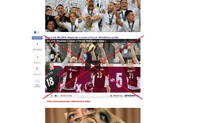 Stop autoodtwarzaniu video  from Chrome web store to be run with OffiDocs Chromium online