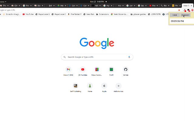 Stopclock  from Chrome web store to be run with OffiDocs Chromium online