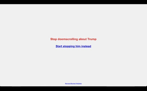 Stop Trumpscrolling  from Chrome web store to be run with OffiDocs Chromium online