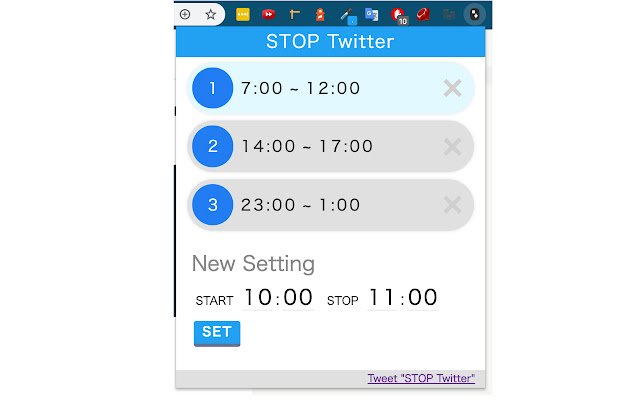 STOP Twitter dal Chrome Web Store per essere eseguito con OffiDocs Chromium online