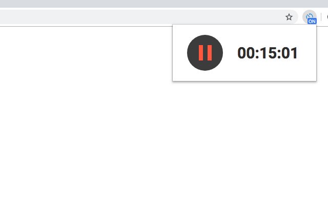 Stopwatch Extension  from Chrome web store to be run with OffiDocs Chromium online