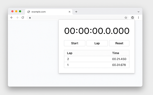 Stopwatch  Timer  from Chrome web store to be run with OffiDocs Chromium online Stopwatch  Timer  from Chrome web store to be run with OffiDocs Chromium online