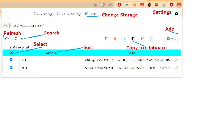 StorageAce  from Chrome web store to be run with OffiDocs Chromium online