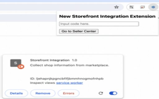 Storefront Integration  from Chrome web store to be run with OffiDocs Chromium online