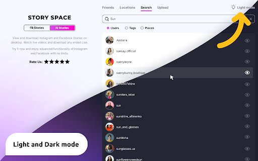 StorySpace Manager for FB and IG Stories  from Chrome web store to be run with OffiDocs Chromium online