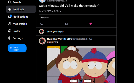 Stovey Replace  from Chrome web store to be run with OffiDocs Chromium online