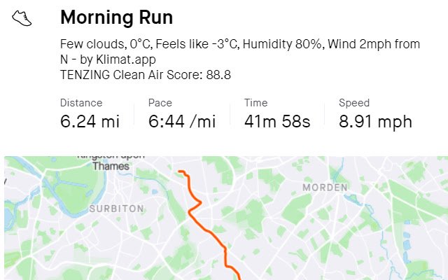 Strava Speed ​​(กม./ชม./ชม.) จาก Chrome เว็บสโตร์ที่จะรันด้วย OffiDocs Chromium ออนไลน์