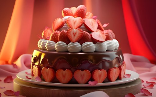 Strawberry cream cake  from Chrome web store to be run with OffiDocs Chromium online