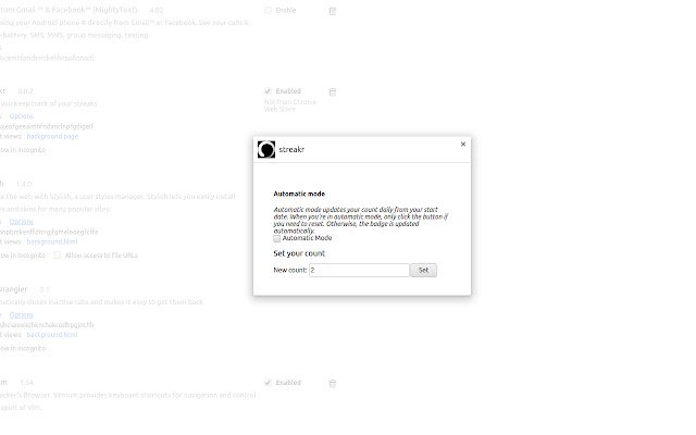 streakr  from Chrome web store to be run with OffiDocs Chromium online