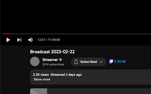 Stream2Youtube  from Chrome web store to be run with OffiDocs Chromium online
