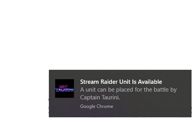 OffiDocs Chromium 온라인으로 실행할 Chrome 웹 스토어의 Stream Raiders Place Unit Reminder