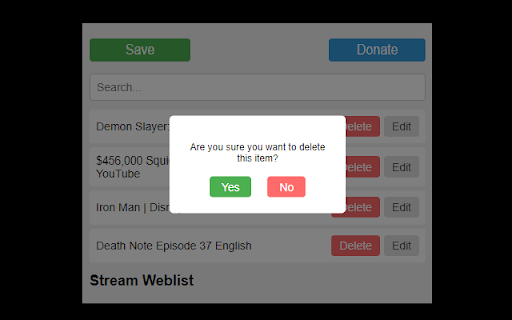 Stream Weblist  from Chrome web store to be run with OffiDocs Chromium online
