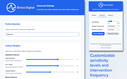 Stress Signal – Digital Stress Detector Backed by Science  from Chrome web store to be run with OffiDocs Chromium online