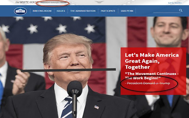 Strikethrough Trump dari kedai web Chrome untuk dijalankan dengan OffiDocs Chromium dalam talian