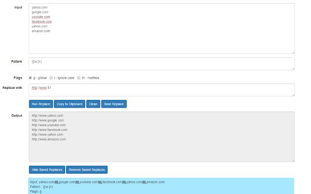 String Regex Replacementr จาก Chrome เว็บสโตร์เพื่อทำงานกับ OffiDocs Chromium ออนไลน์