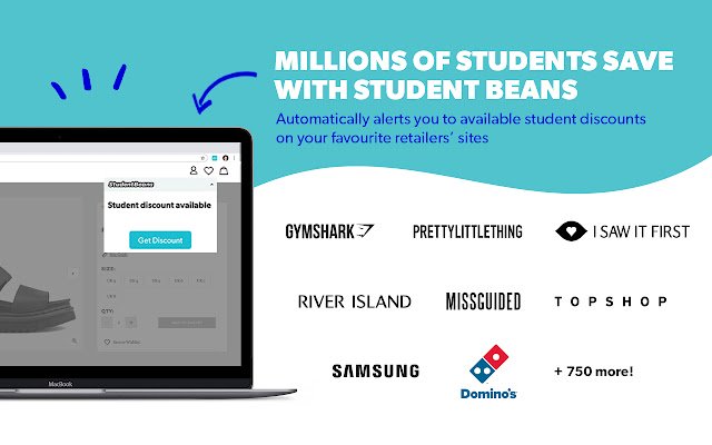 Student Beans  from Chrome web store to be run with OffiDocs Chromium online