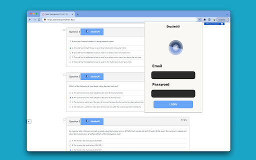 Studied AI  from Chrome web store to be run with OffiDocs Chromium online