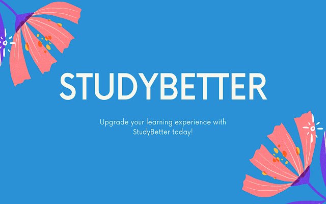 StudyBetter із веб-магазину Chrome для запуску за допомогою OffiDocs Chromium онлайн