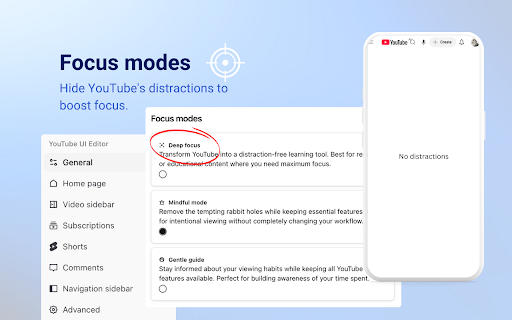 StudyTube | YouTube Productivity Booster  from Chrome web store to be run with OffiDocs Chromium online