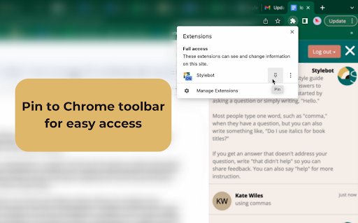 Stylebot  from Chrome web store to be run with OffiDocs Chromium online