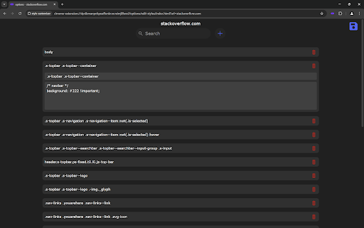 style customizer  from Chrome web store to be run with OffiDocs Chromium online