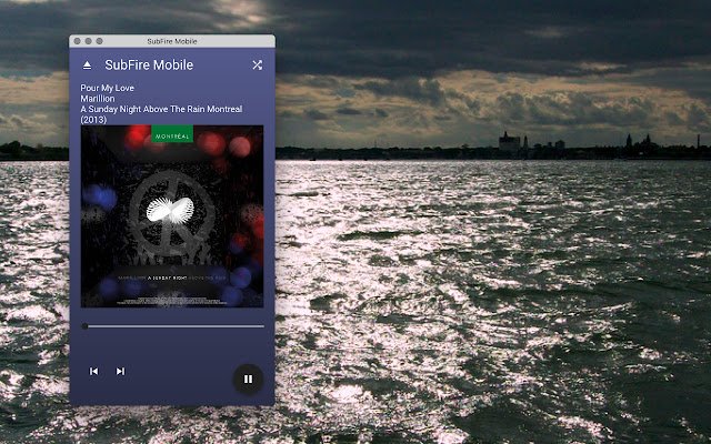 SubFire Mini Player for Subsonic  from Chrome web store to be run with OffiDocs Chromium online