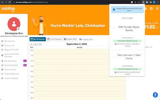 SubItUp Google Calendar Integration  from Chrome web store to be run with OffiDocs Chromium online