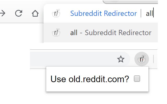 Subreddit Redirector  from Chrome web store to be run with OffiDocs Chromium online