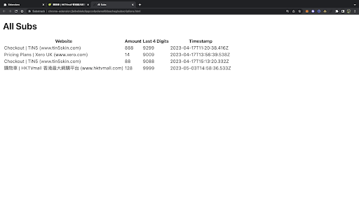 Substrack  from Chrome web store to be run with OffiDocs Chromium online