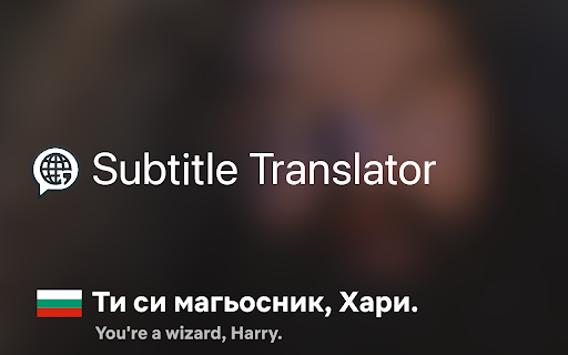 Subtitle Translator  from Chrome web store to be run with OffiDocs Chromium online