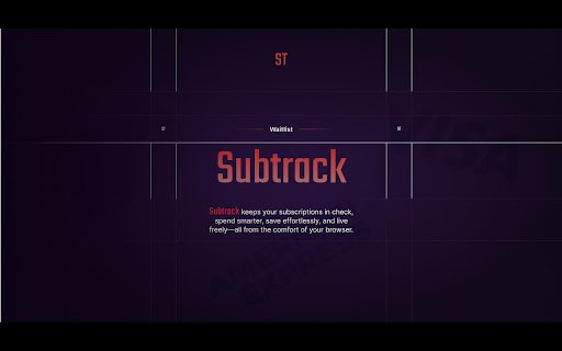Subtrack Tool  from Chrome web store to be run with OffiDocs Chromium online